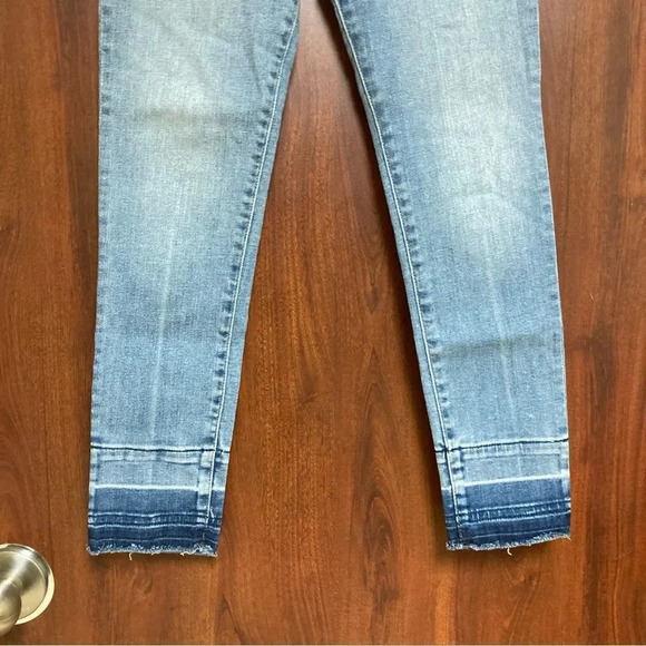 ABERCROMBIE & FITCH Harper Low Rise Ankle Jeans Size 26 Colorblock - Picture 5 of 7
